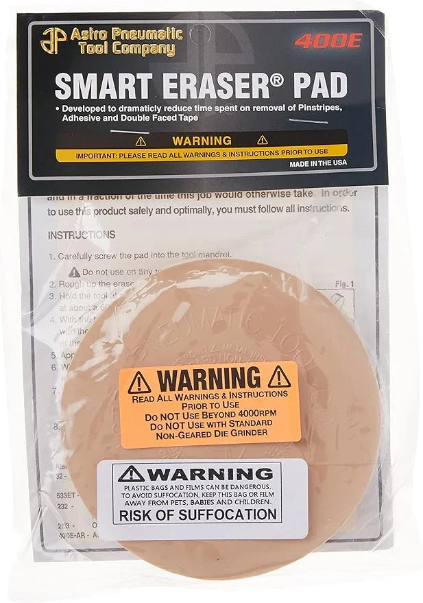 Astro Pneumatic® Smart Eraser® 400E Eraser Pad