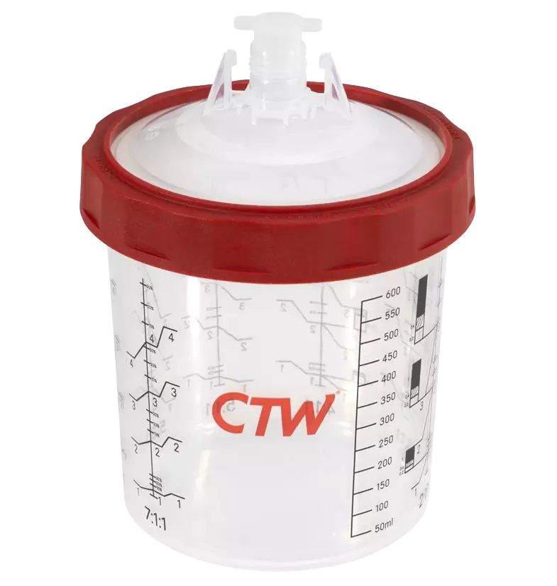 CTW CS-850 850ml/28oz Premium Disposable Spray Cup Paint System 190m (50)