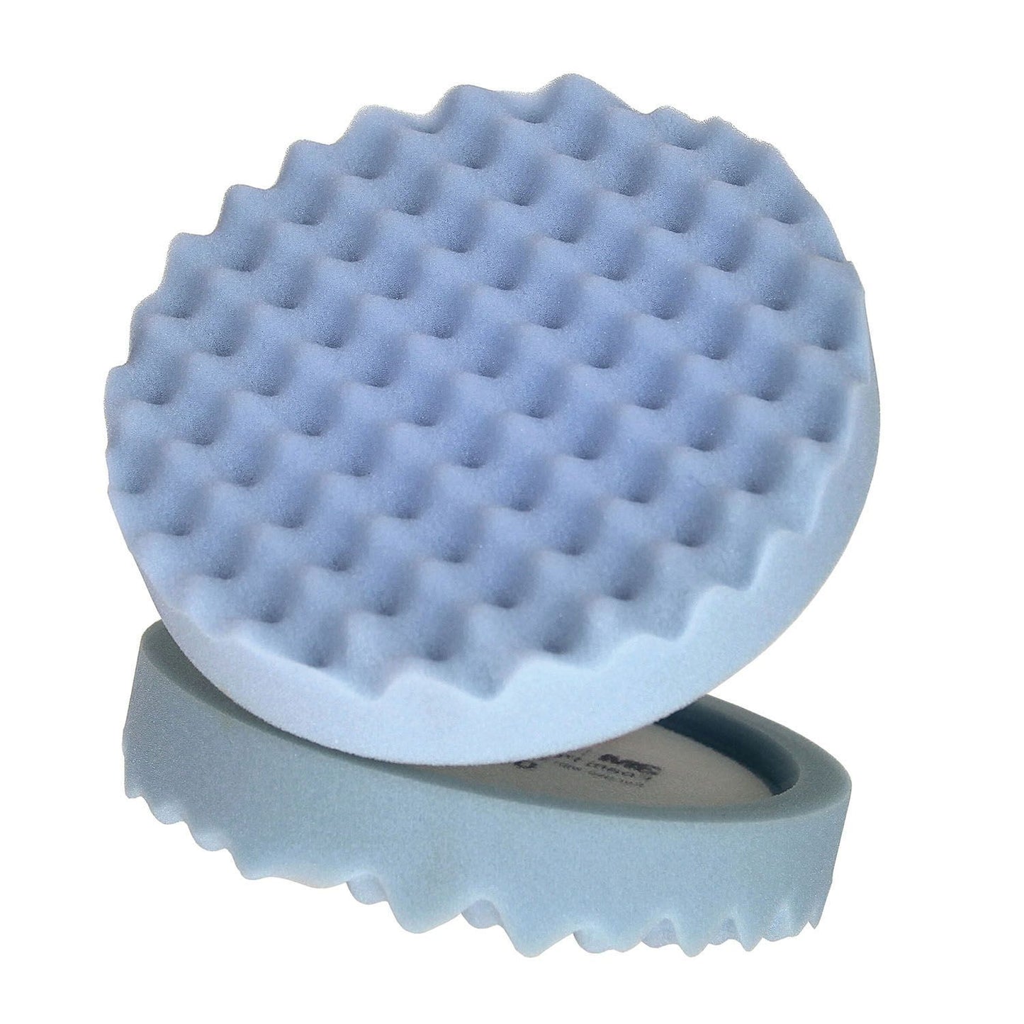 "Perfect-It™ 05733 Single Sided Ultrafine Polishing Pad, 8 in Dia, Hook and Loop Attachment, Foam Pad, Blue "